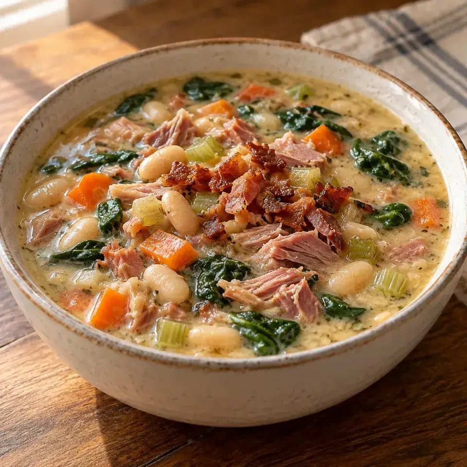 Slow Cooker Ham Bone Soup with Beans — serving inspiration