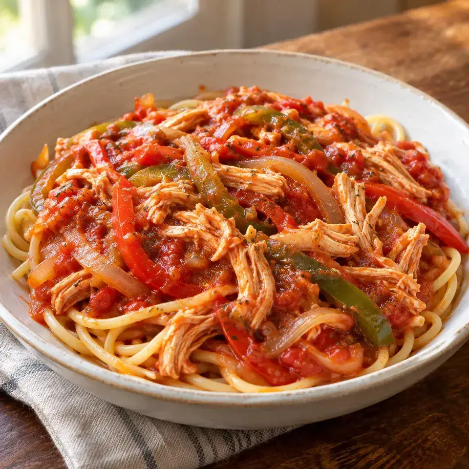 Slow Cooker Italian Chicken and Peppers — serving inspiration