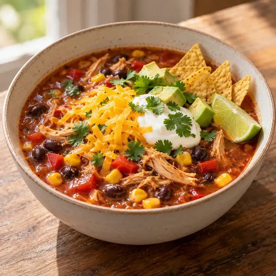 Slow Cooker Mexican Chicken Soup — serving inspiration