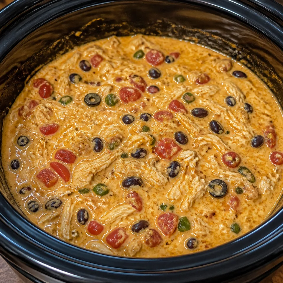 Slow Cooker Queso Chicken Dip — serving inspiration