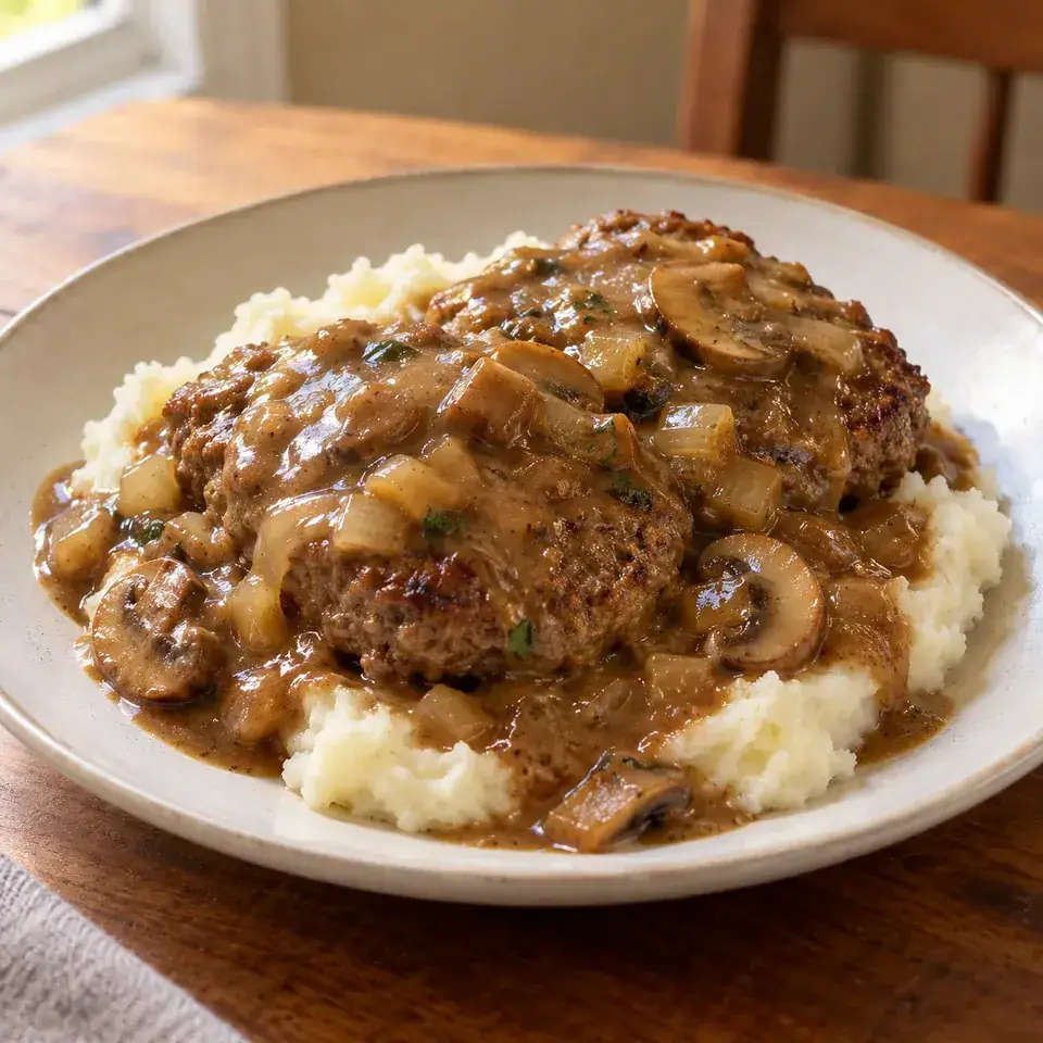 Slow Cooker Salisbury Steak — serving inspiration