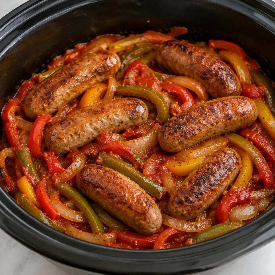 Slow Cooker Sausage and Peppers — serving inspiration