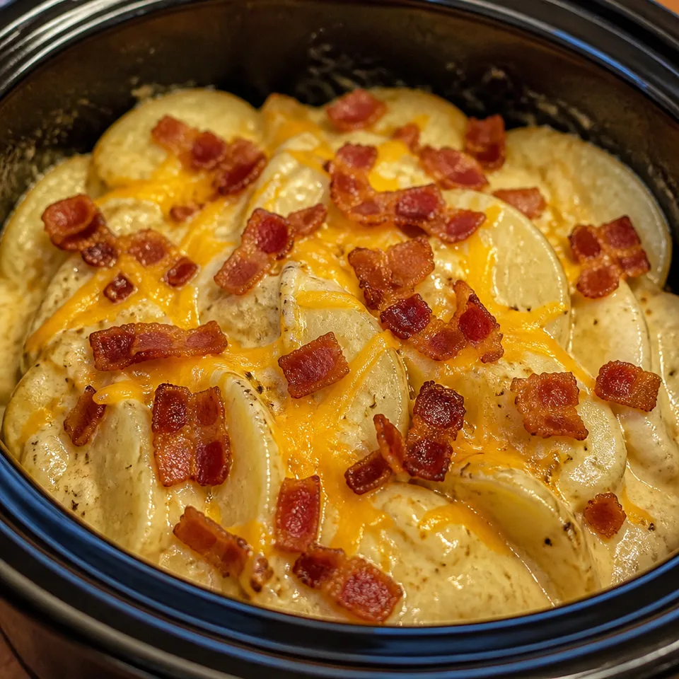 Slow Cooker Scalloped Potatoes — serving inspiration
