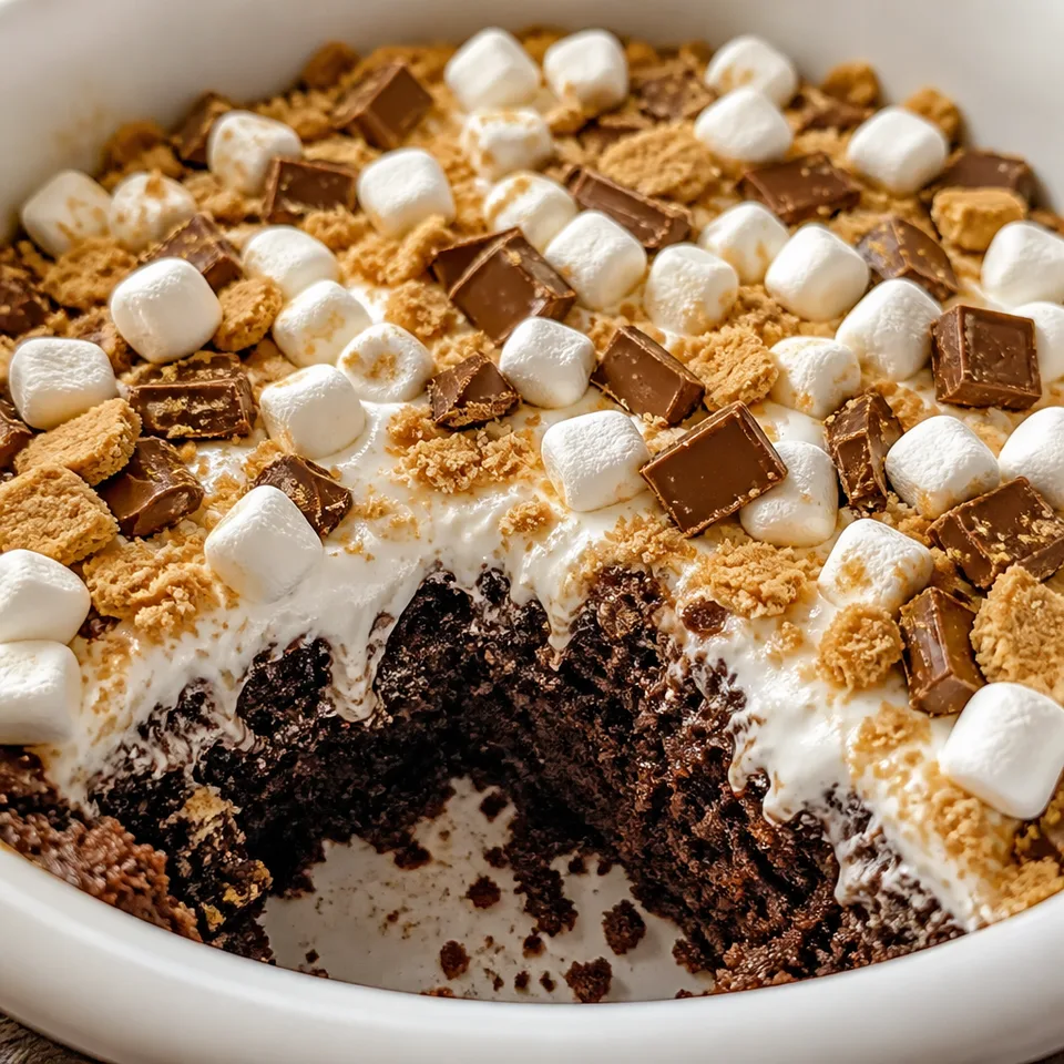 Slow Cooker Smores Cake — serving inspiration