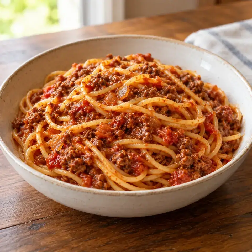 Slow Cooker Spaghetti Bolognese — serving inspiration