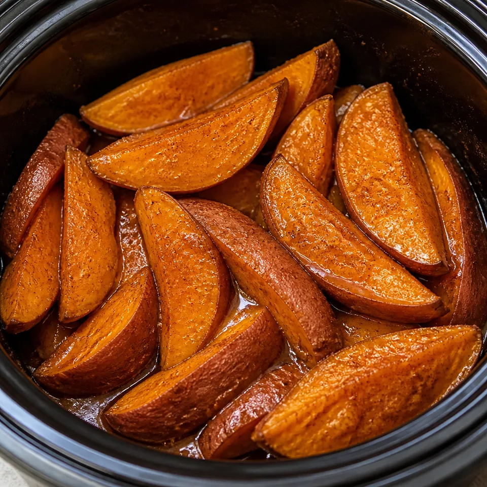 Slow Cooker Sweet Potato Wedges — serving inspiration
