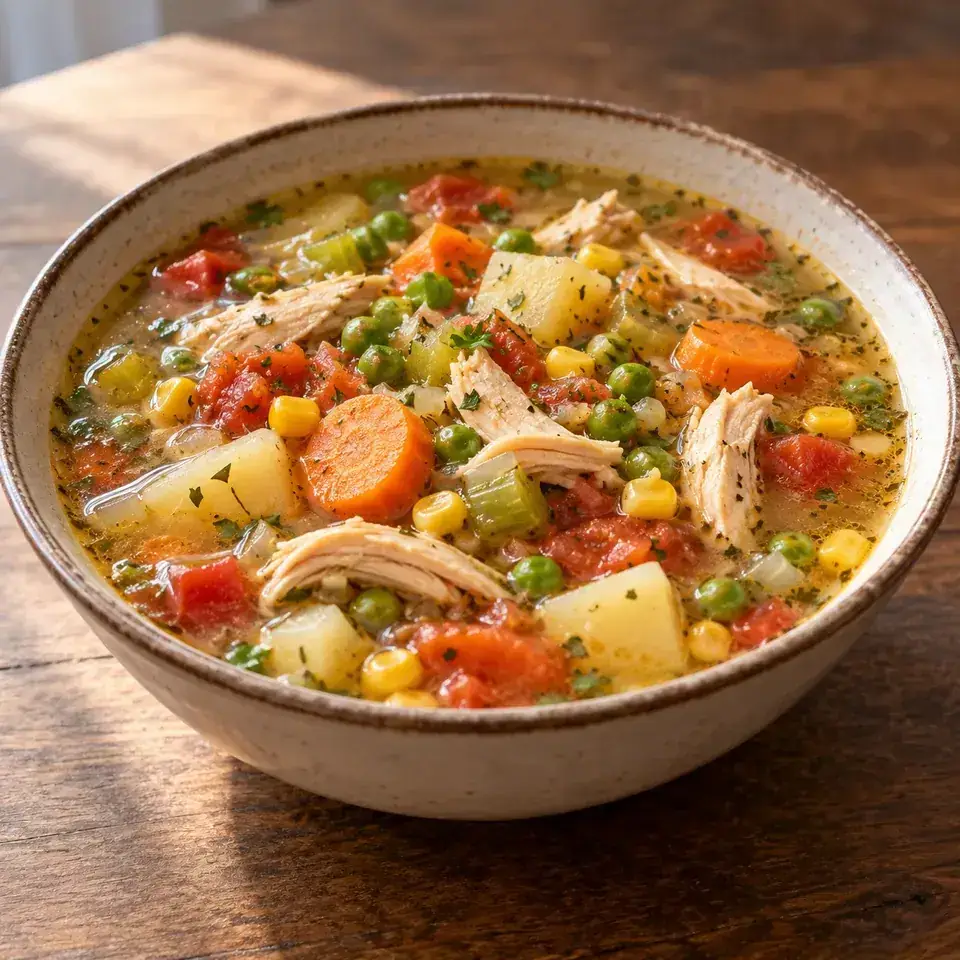 Slow Cooker Turkey Vegetable Soup — serving inspiration