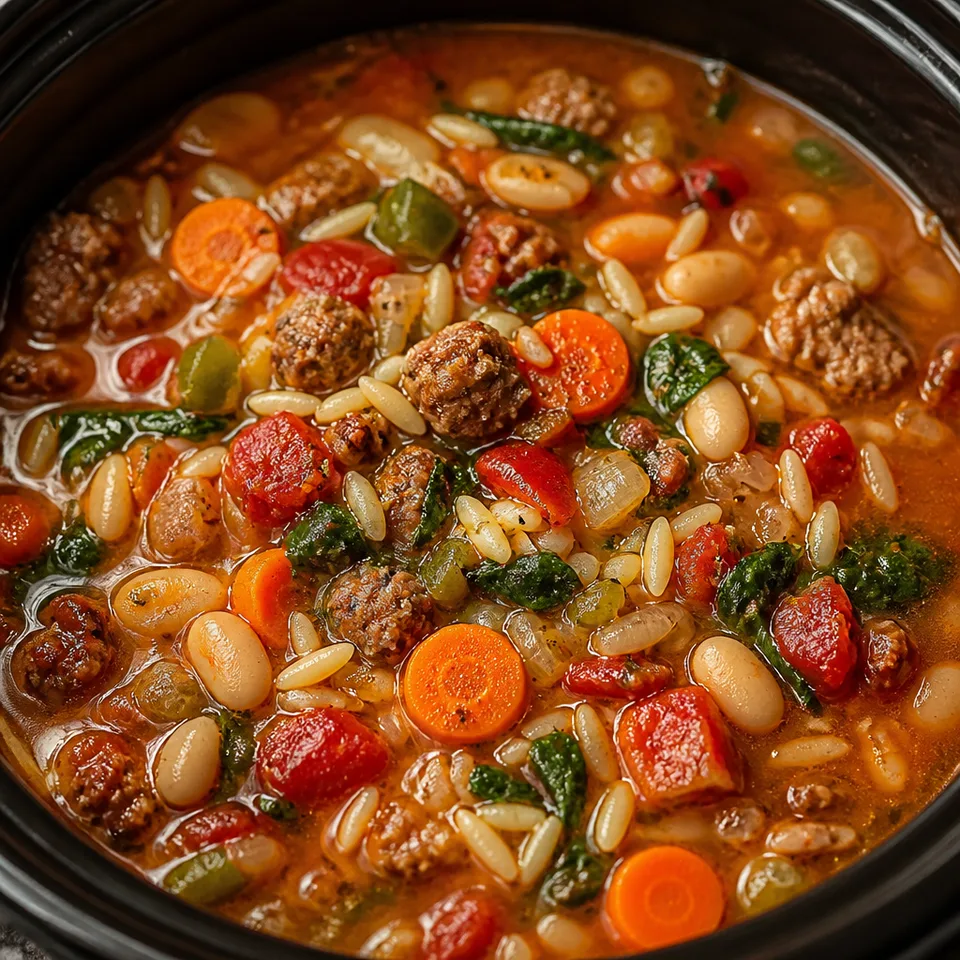 Slow Cooker Tuscan White Bean Soup with Sausage — serving inspiration