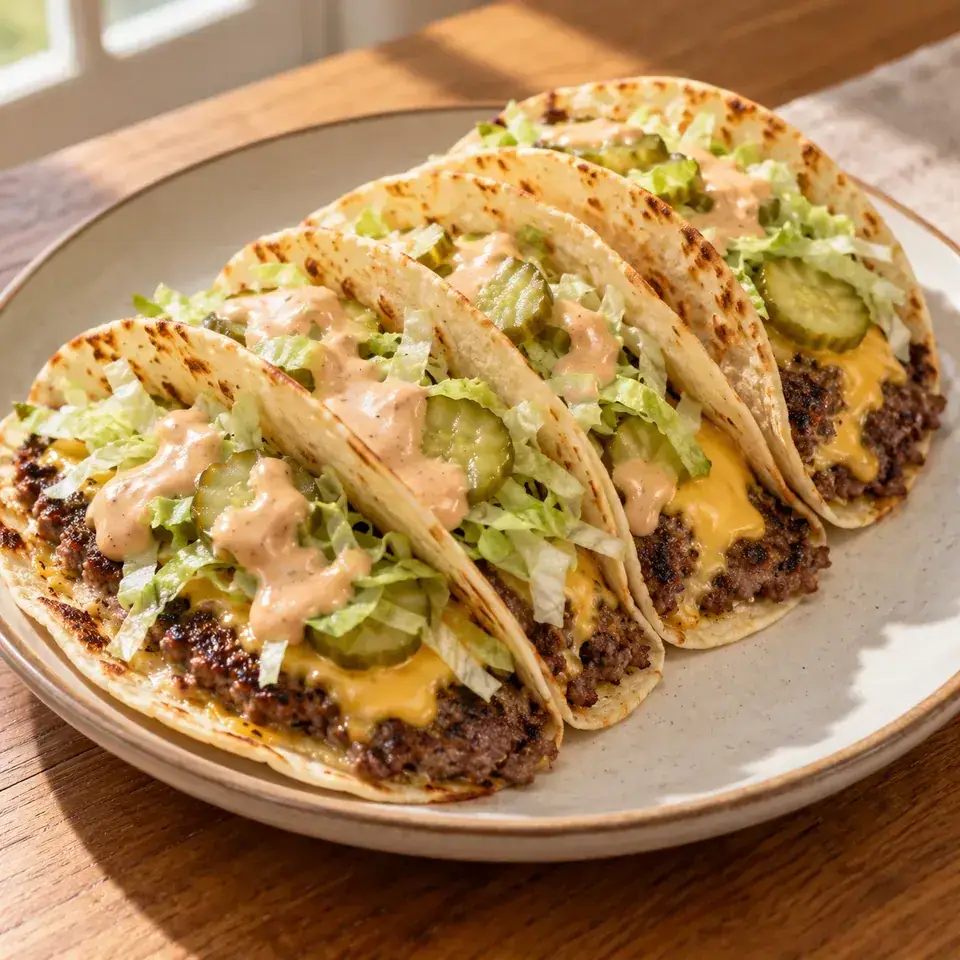 Smash Burger Tacos — serving inspiration