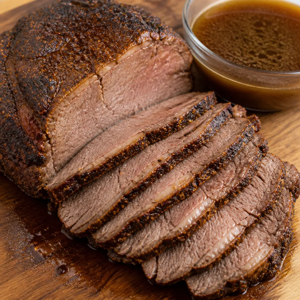 Smoked Rump Roast — serving inspiration