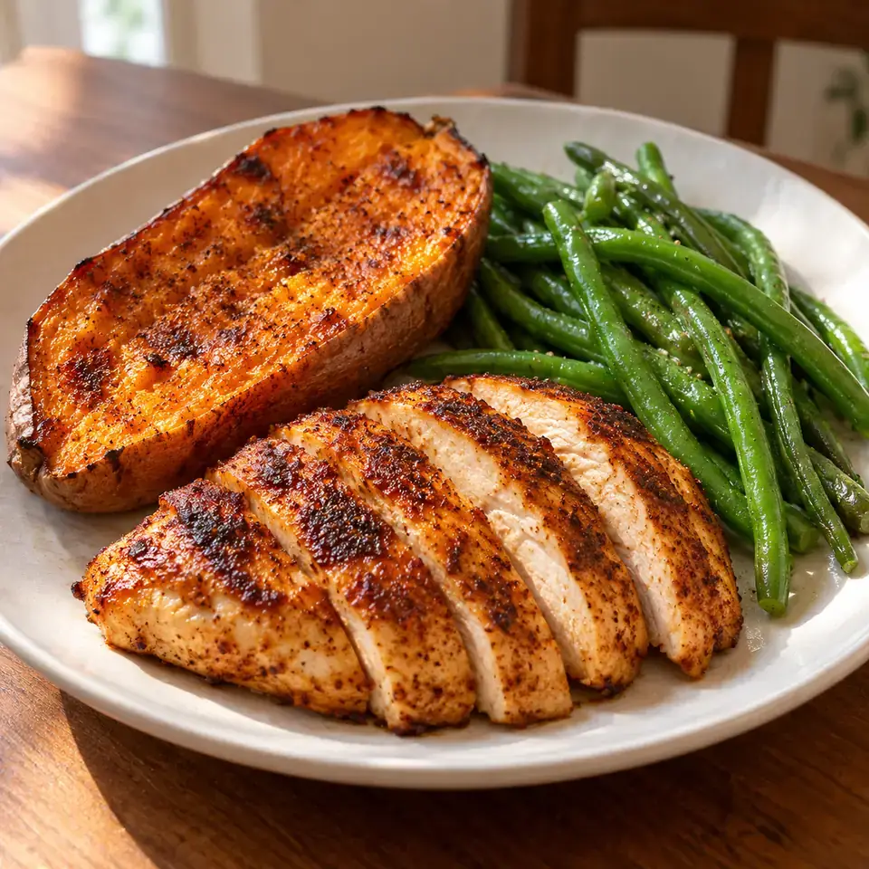 Smoky Chicken and Cinnamon Roasted Sweet Potato Meal Prep — serving inspiration
