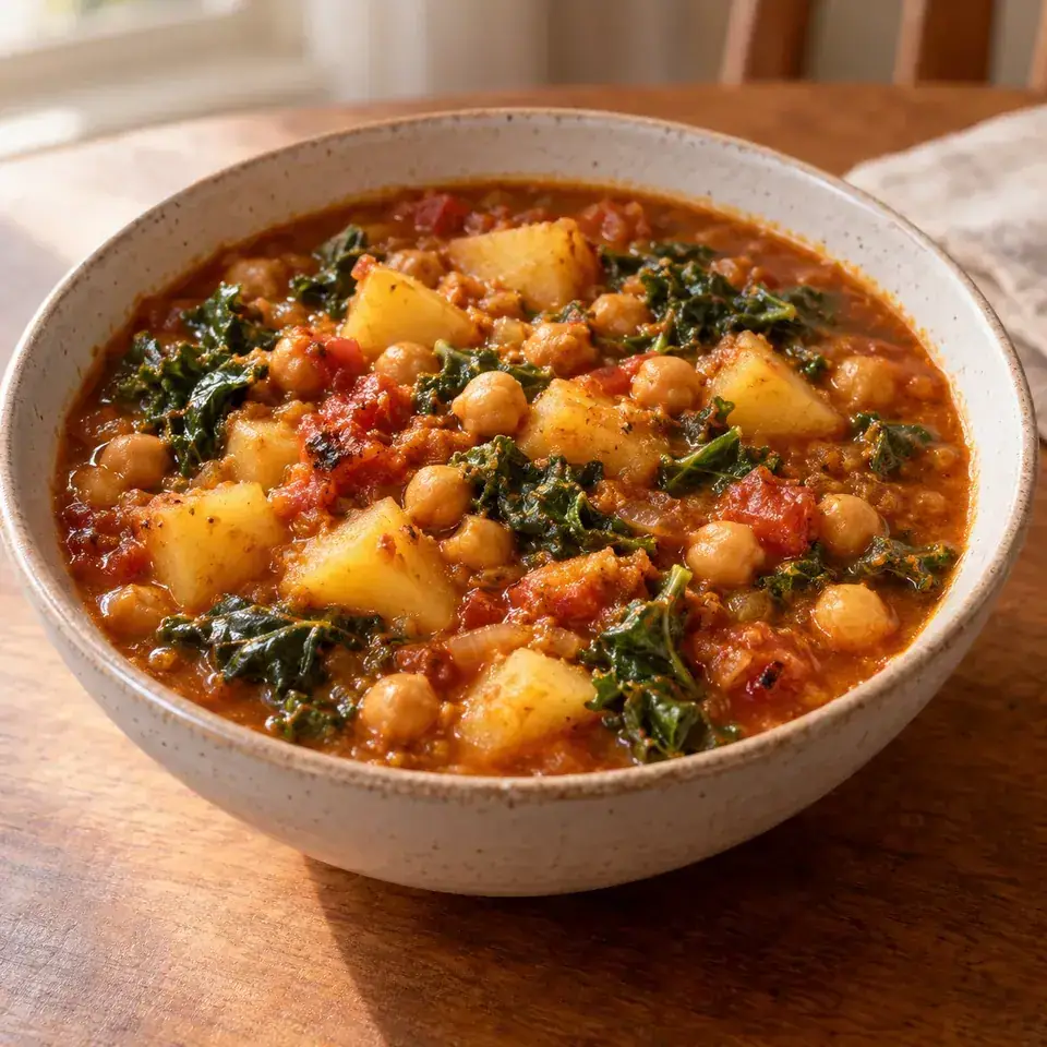 Smoky Potato Chickpea Stew — serving inspiration