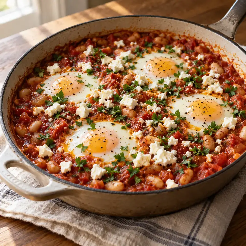 Smoky White Bean Shakshuka — serving inspiration