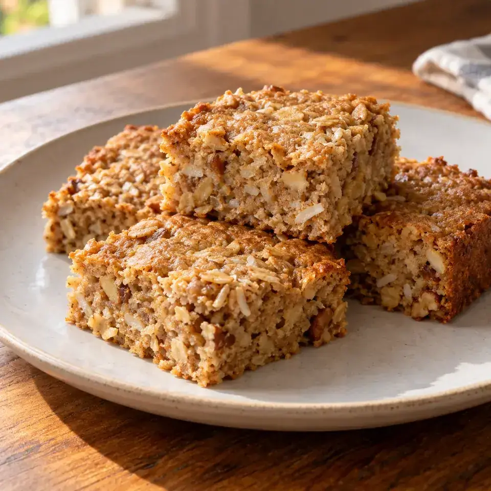 Soft Oat and Nut Bars — serving inspiration