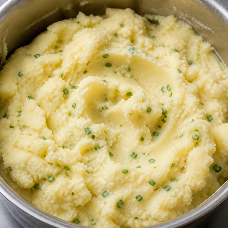 Sour Cream and Chive Mashed Potatoes Recipe — serving inspiration