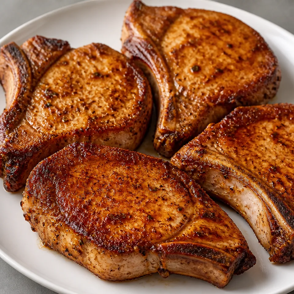 Southwest Bone In Pork Chops — serving inspiration