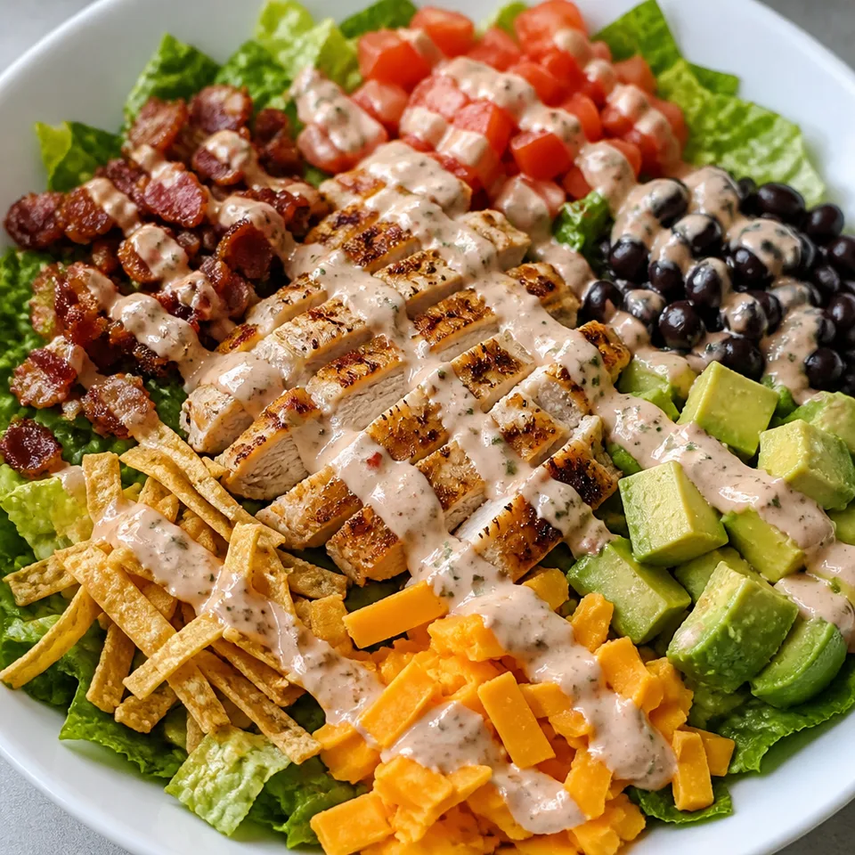 Southwest Grilled Chicken Salad with Candied Bacon — serving inspiration