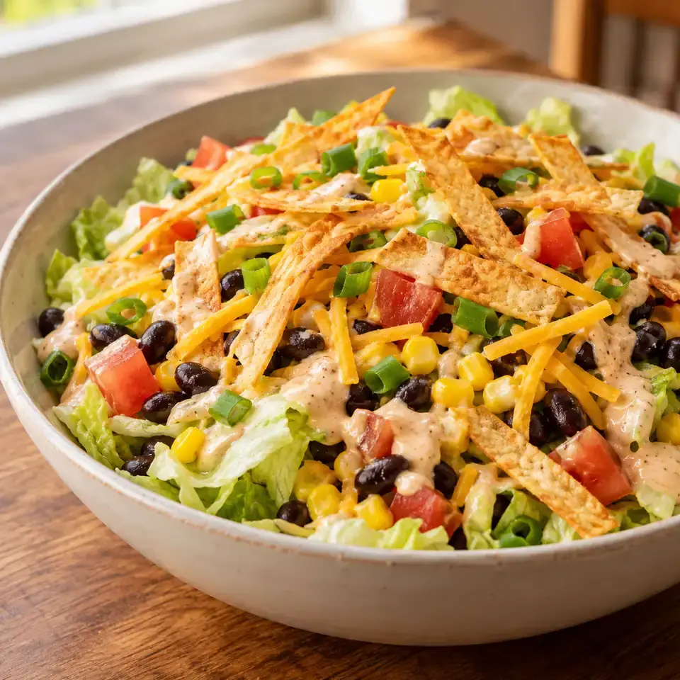 Southwest Salad with Taco Ranch Dressing — serving inspiration