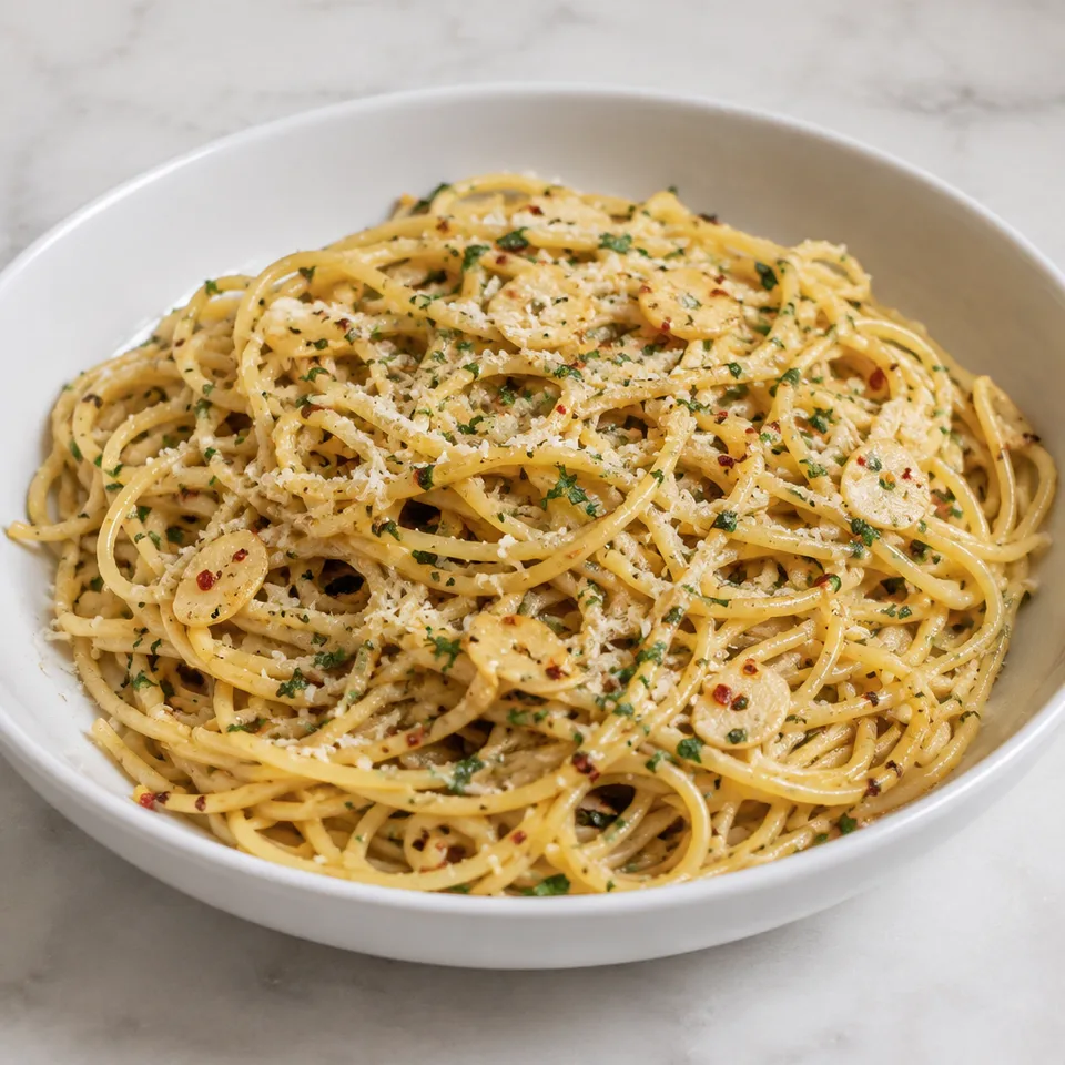 Spaghetti Aglio e Olio Recipe — serving inspiration