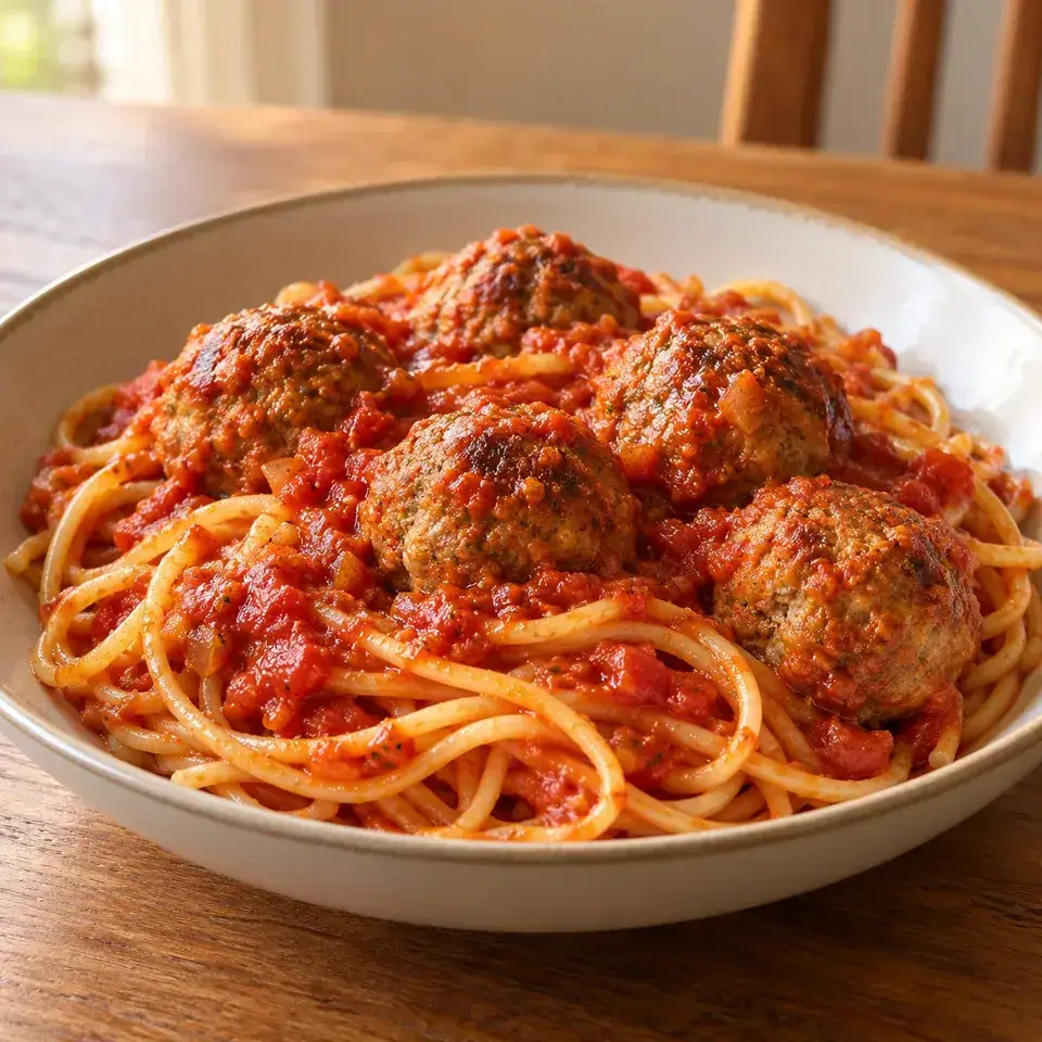 Spaghetti and Meatballs — serving inspiration