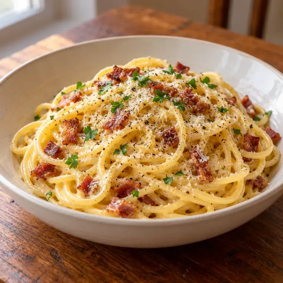 Spaghetti Carbonara Recipe — serving inspiration