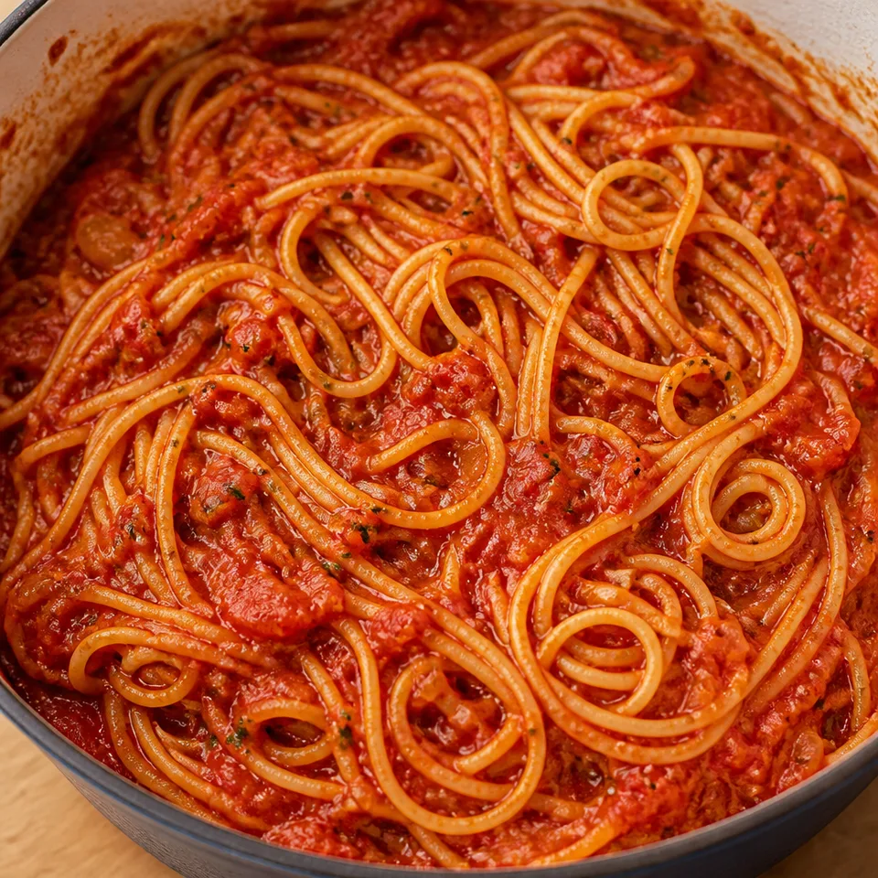 Spaghetti Marinara — serving inspiration