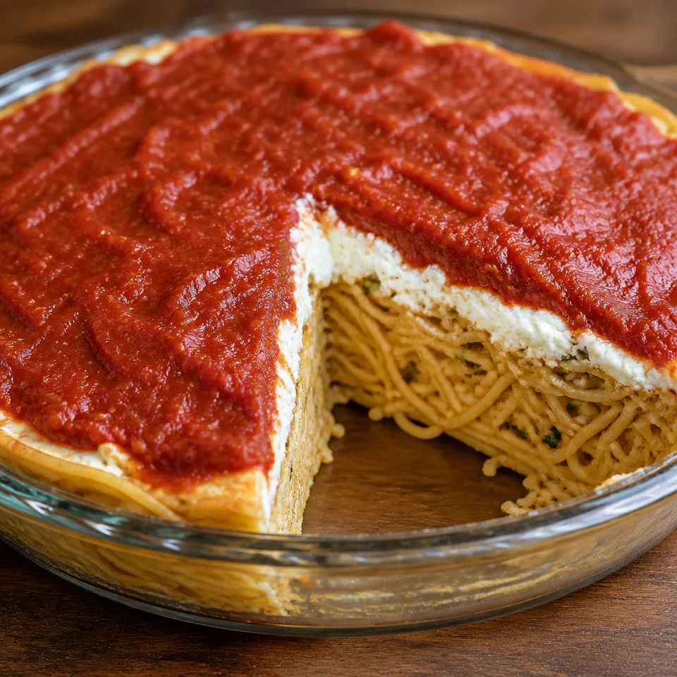 Spaghetti Pie — serving inspiration