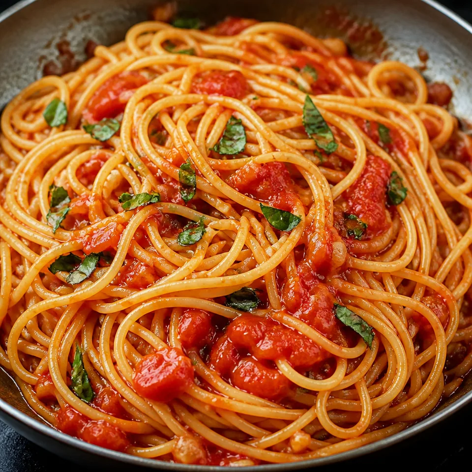 Spaghetti with Pomodoro Sauce (Spaghetti al Pomodoro) — serving inspiration