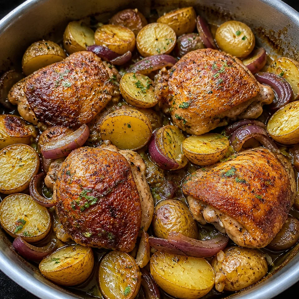Spanish Chicken and Potatoes — serving inspiration