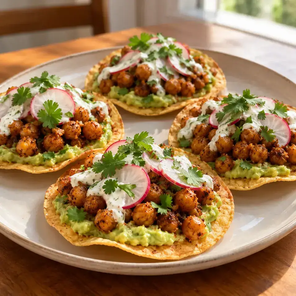 Spiced Chickpea Tostadas — serving inspiration