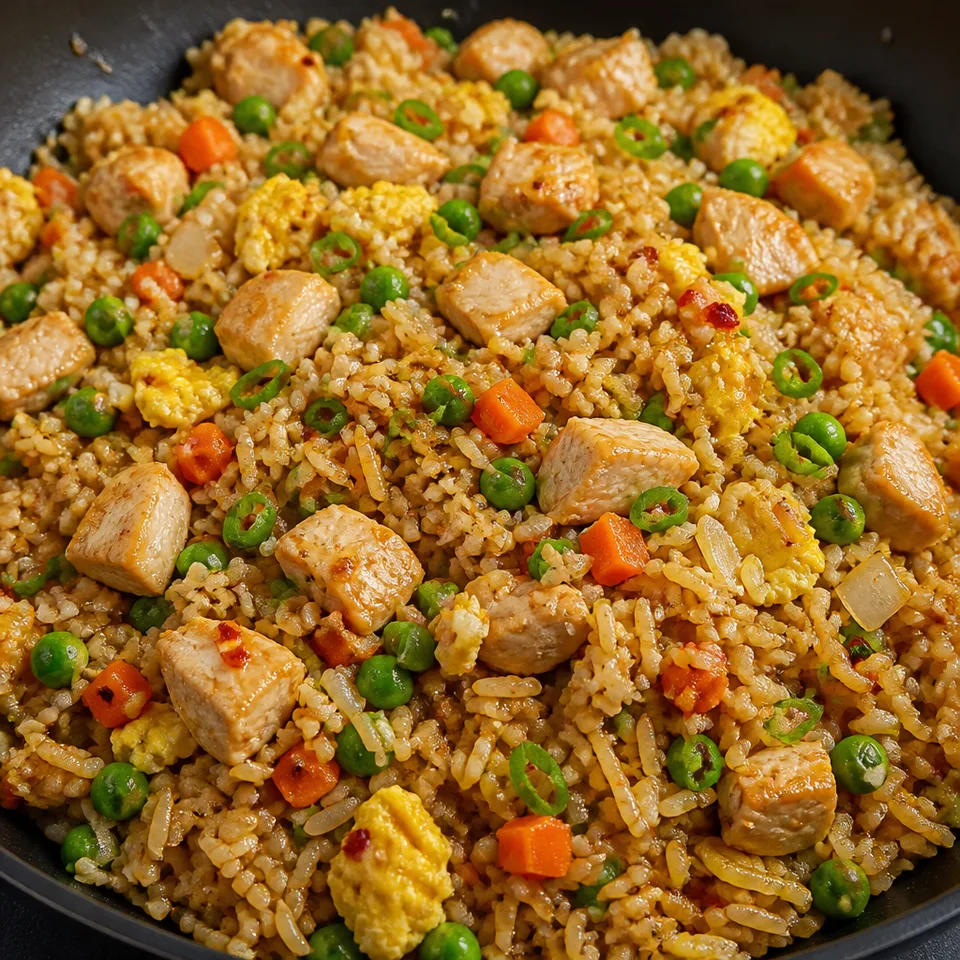 Spicy Chicken Fried Rice — serving inspiration