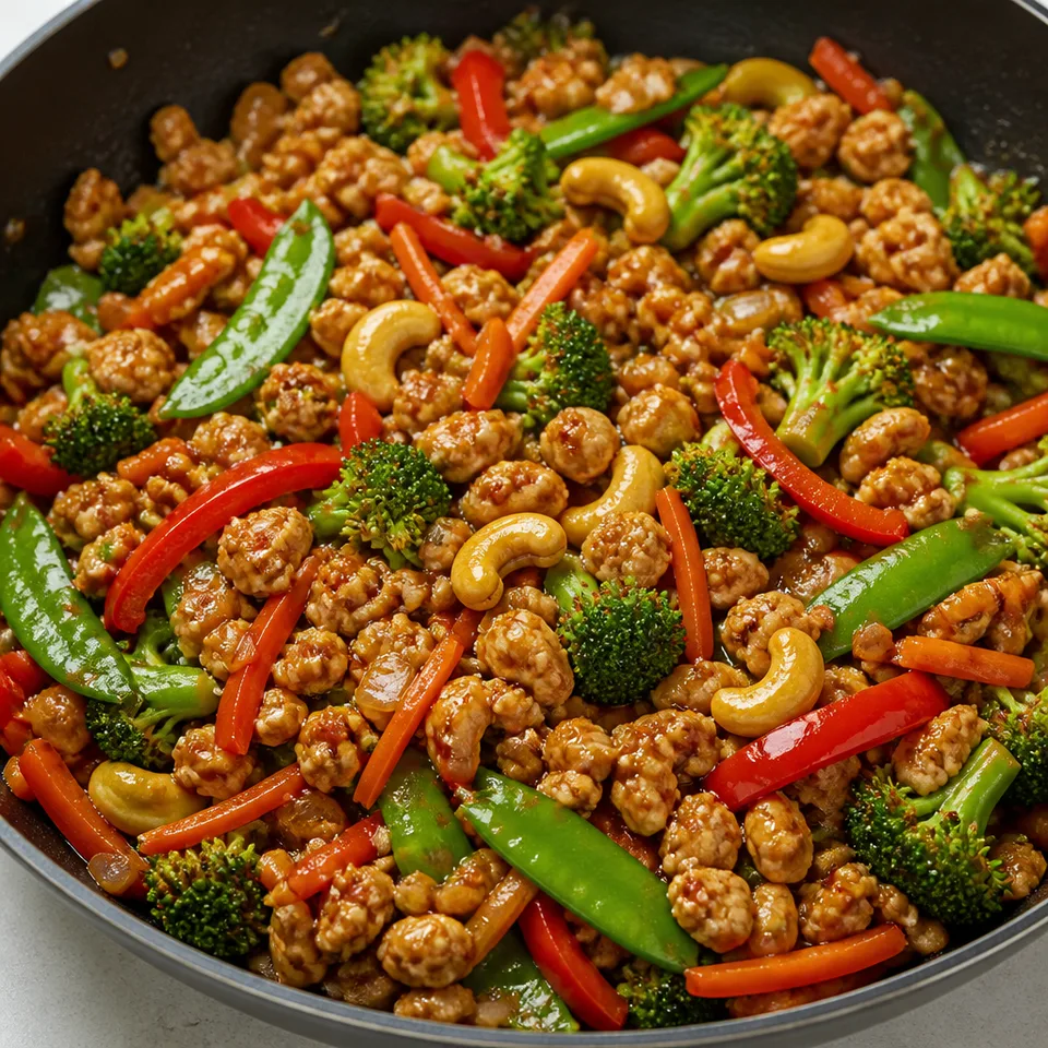 Spicy Ground Chicken Stir Fry — serving inspiration
