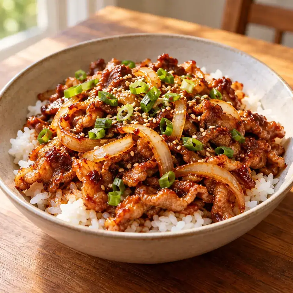Spicy Korean Pork Stir Fry — serving inspiration
