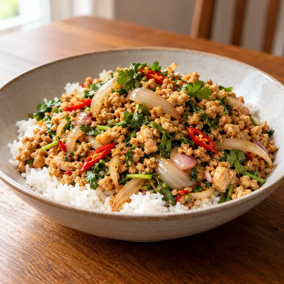Spicy Thai Chicken Stir Fry — serving inspiration