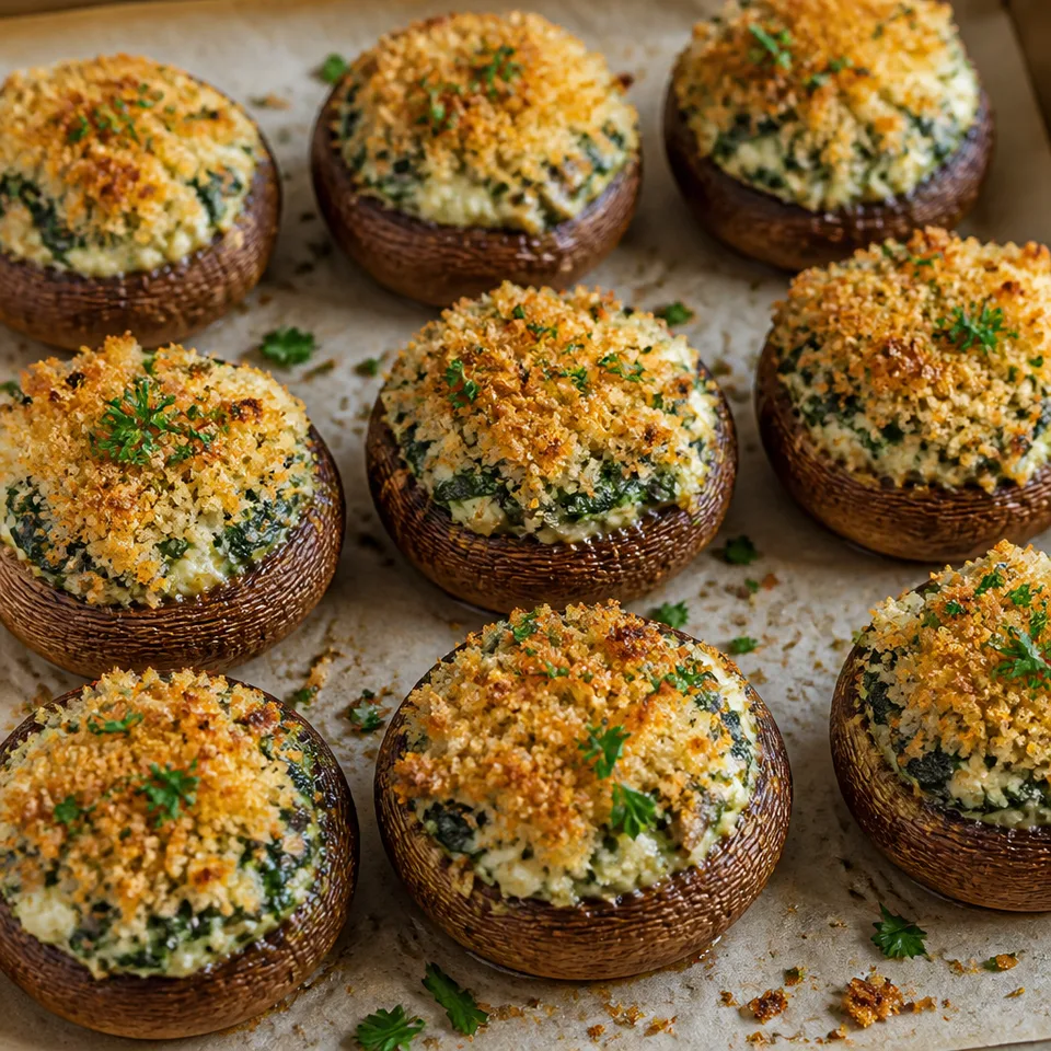 Spinach and Cream Cheese Stuffed Mushrooms — serving inspiration