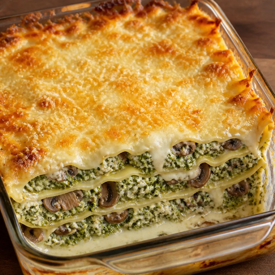 Spinach and Pesto White Lasagna — serving inspiration