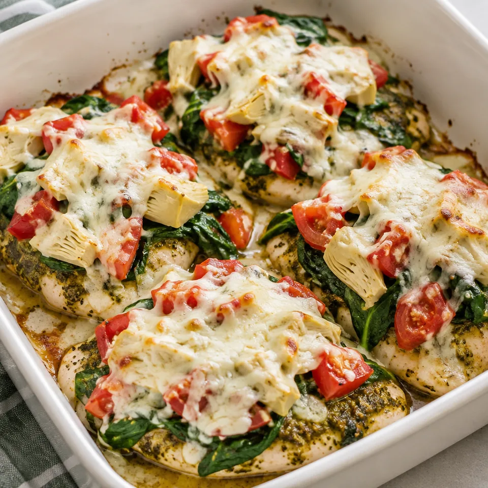 Spinach Pesto Baked Chicken — serving inspiration