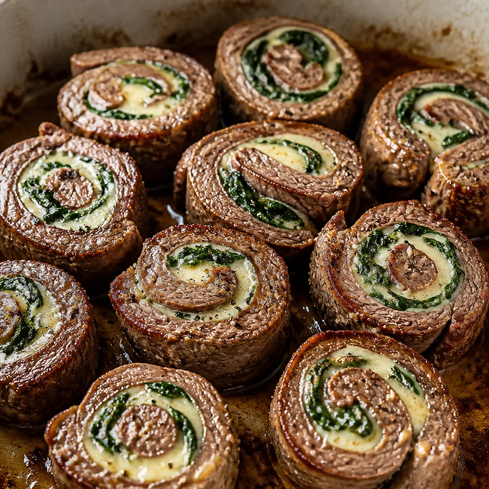 Spinach Stuffed Flank Steak Rolls — serving inspiration