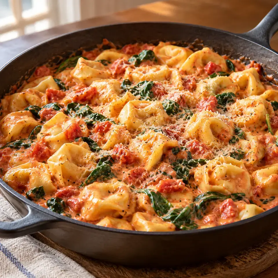 Spinach Tortellini Skillet — serving inspiration