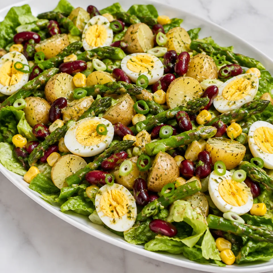 Spring Vegetable Potato Salad with Lemon Dijon Vinaigrette — serving inspiration