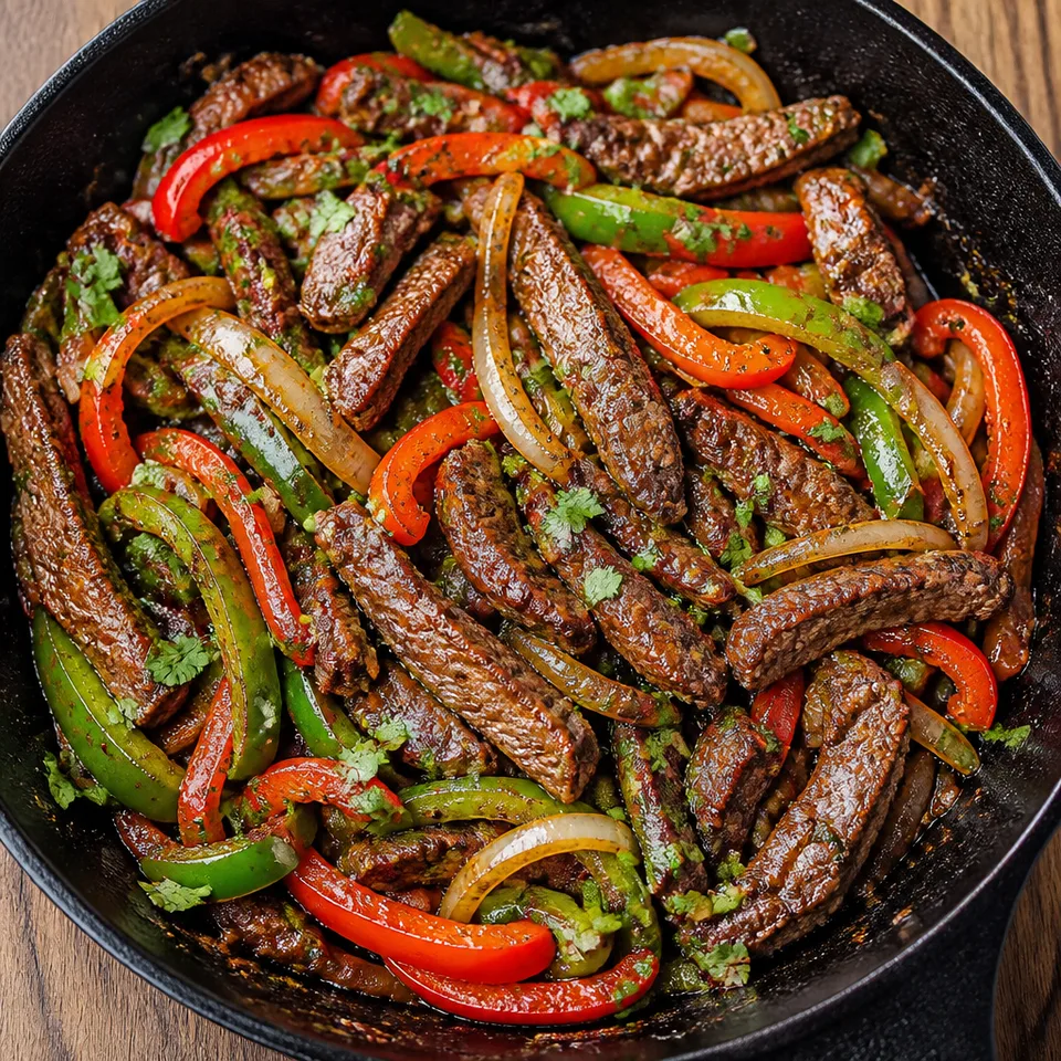 Steak Fajita Skillet — serving inspiration