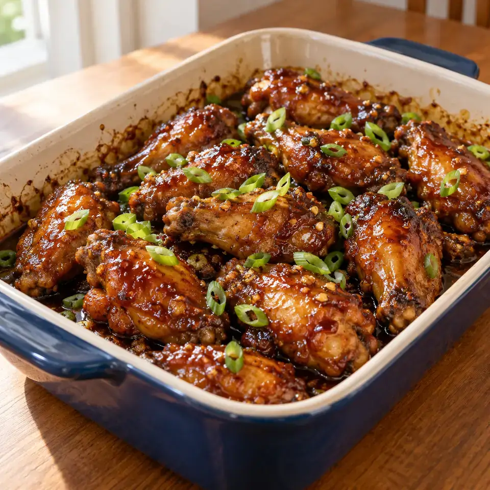 Sticky Ginger Chicken Wings — serving inspiration