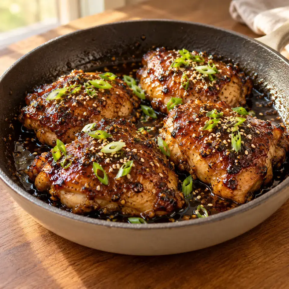 Sticky Ginger Soy Glazed Chicken — serving inspiration
