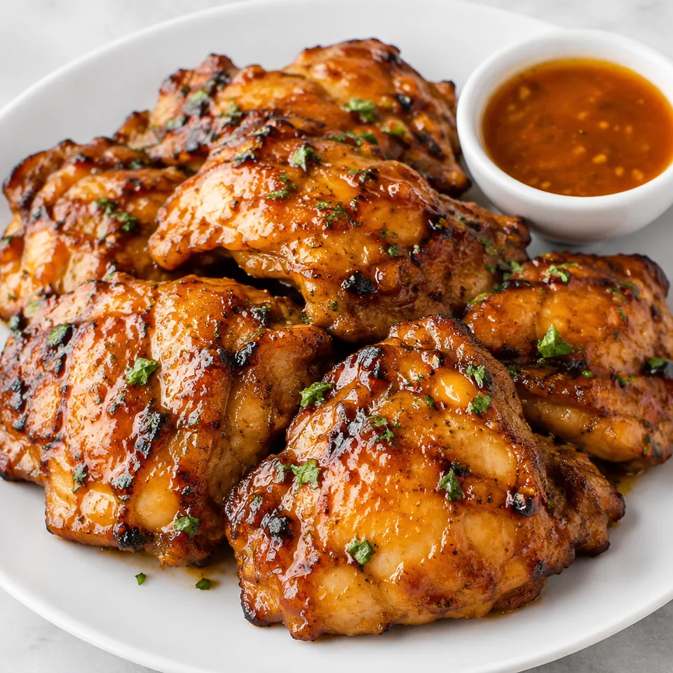Sticky Honey Orange Grilled Chicken — serving inspiration
