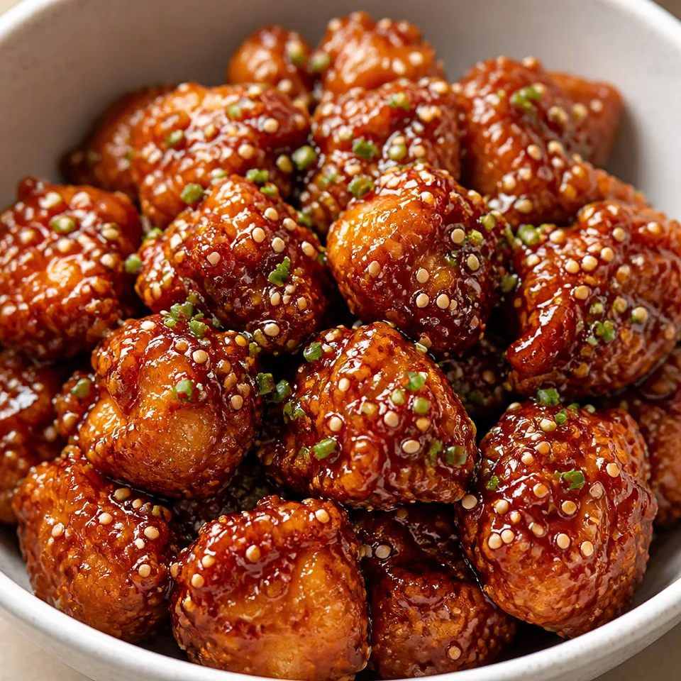 Sticky Honey Sriracha Chicken Bites — serving inspiration