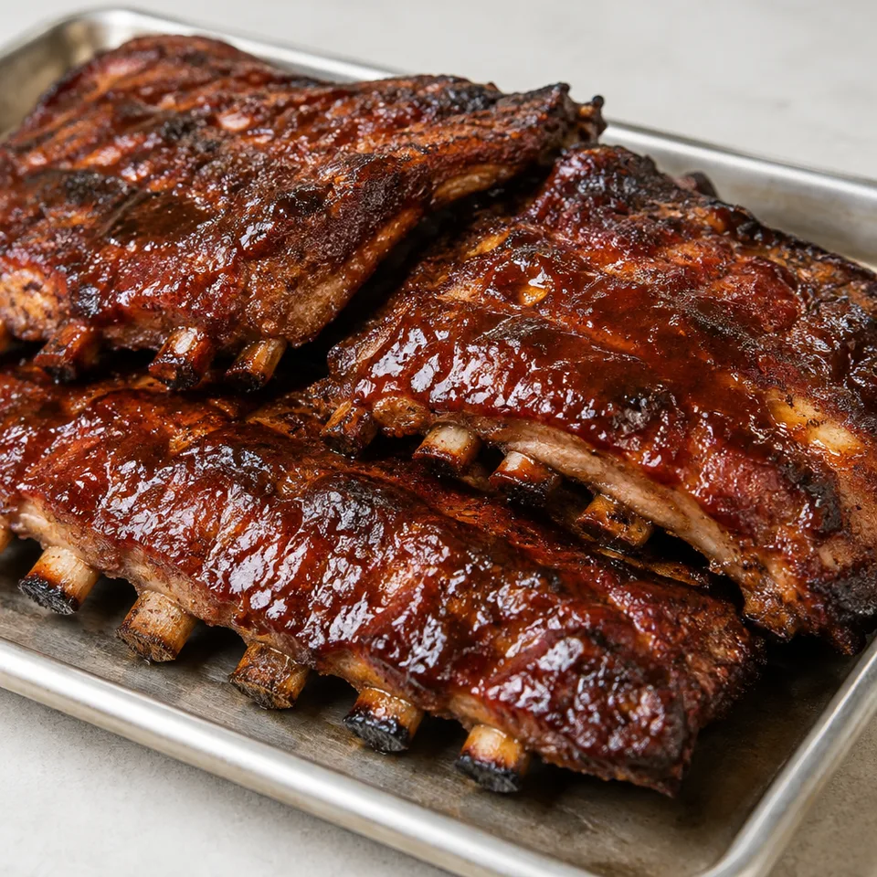 Sticky Oven Barbecue Ribs — serving inspiration