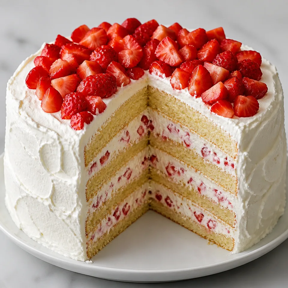 Strawberry Cream Cake — serving inspiration