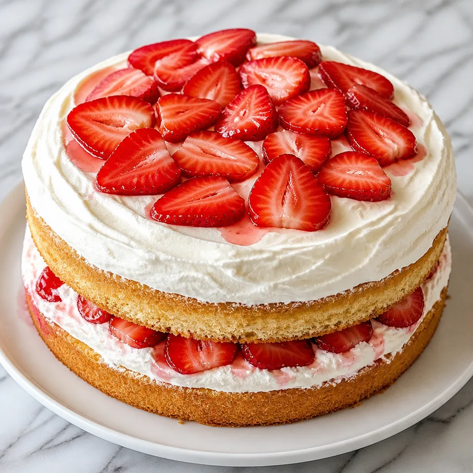 Strawberry Shortcake Cake — serving inspiration