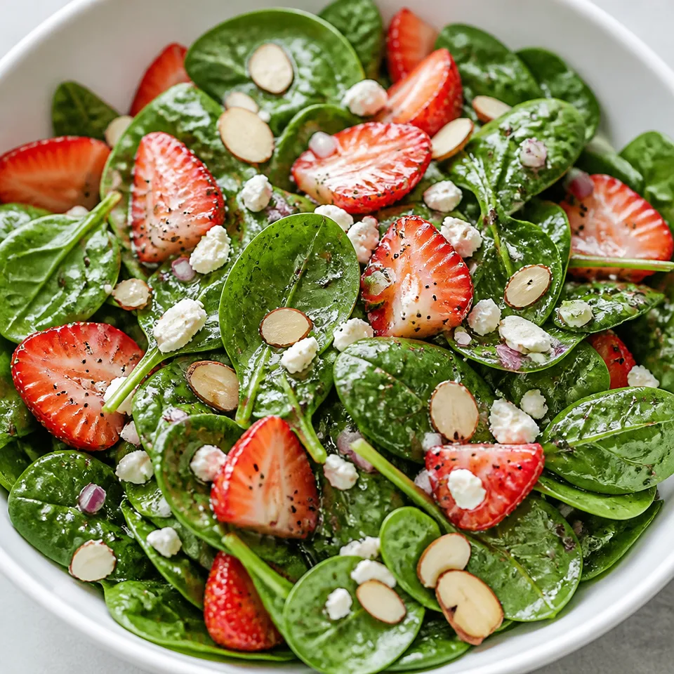 Strawberry Spinach Salad with Poppy Seed Dressing — serving inspiration