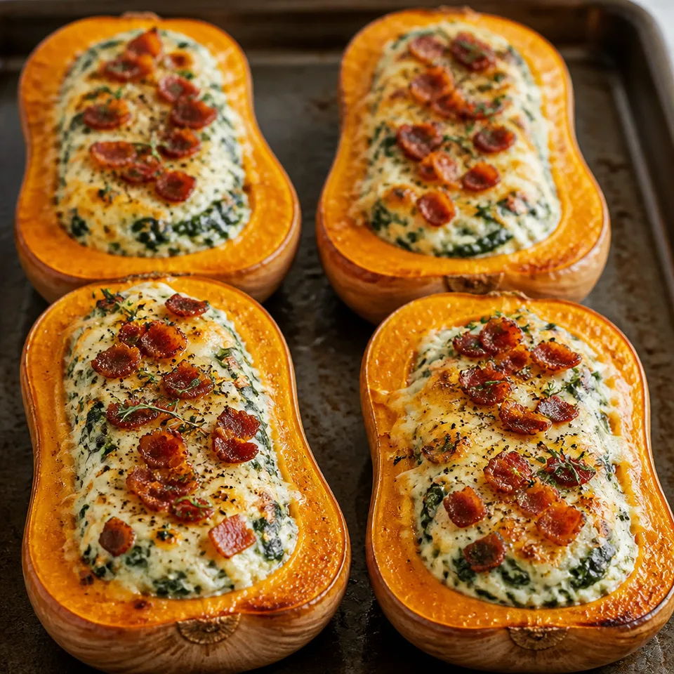 Stuffed Butternut Squash — serving inspiration